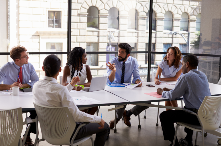 Business team at a conference room