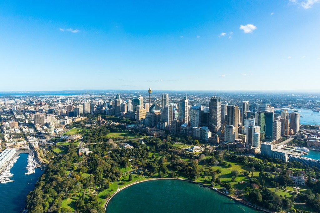 aerial view of a city