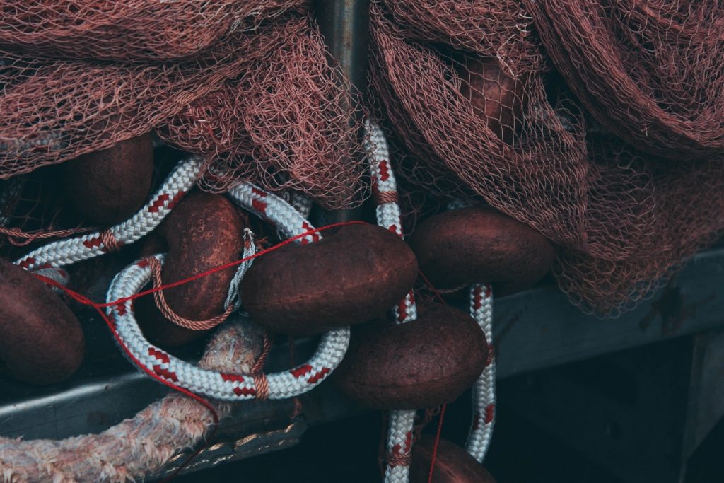 fishing net with small holes