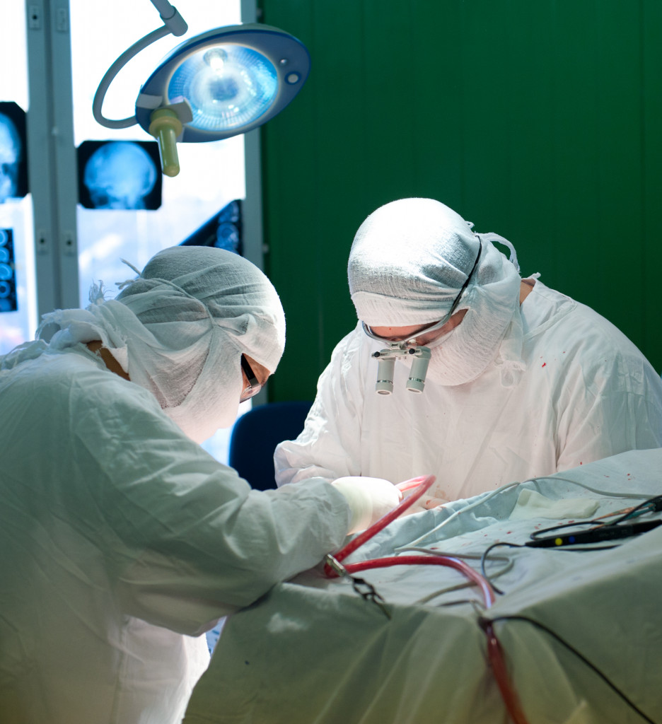 two surgeons at work