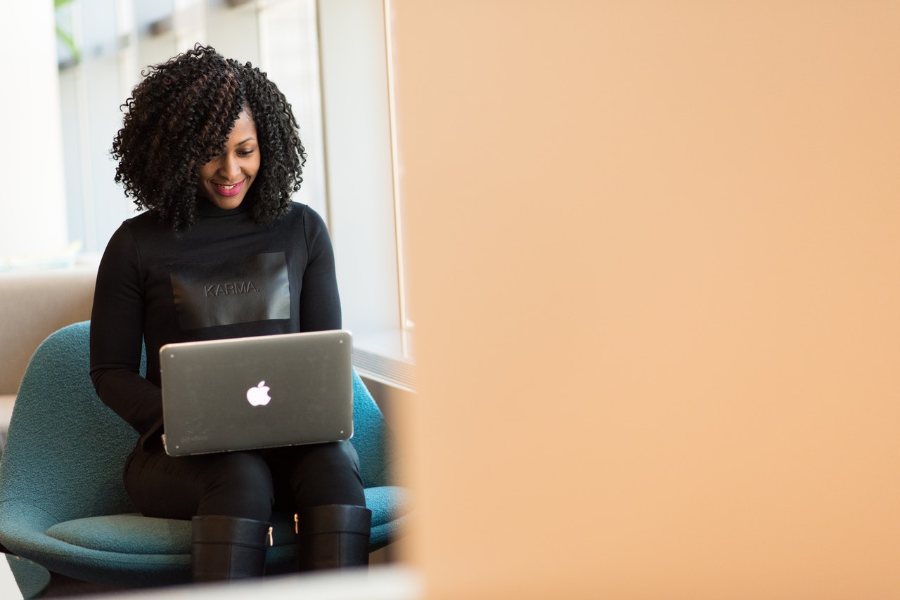 woman working