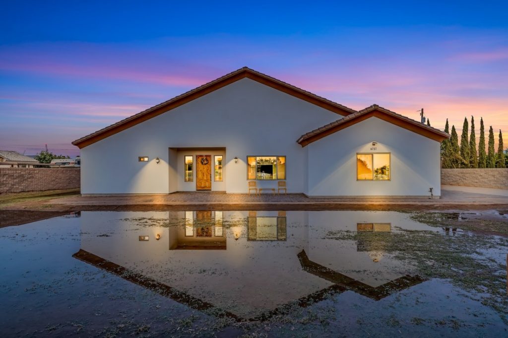 house near a lake